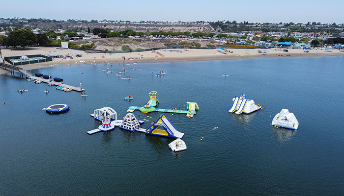 Inflatable Water Park Opens Memorial Day Weekend at Newport Dunes