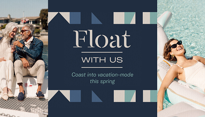 ‘Float With Us’ inspires visitors to experience all four of the coastal city’s unbeatable water destinations for a seaside escape this spring.
