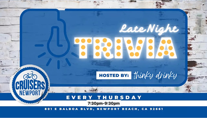 Trivia Night Thursdays hosted by Thinky Drinky